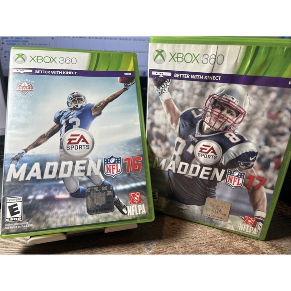 Lot Of both‎ Madden NFL 16 (Microsoft Xbox 360, 2015)- And Madden NFL 17 - Picture 1 of 4
